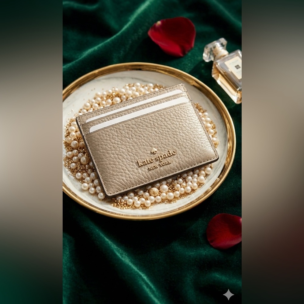 kate spade Juliette card wallet NWT Light Sand